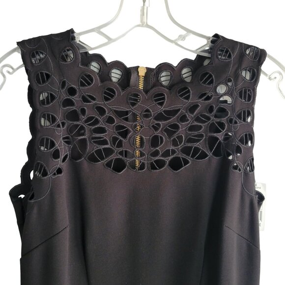 NWT Joseph Ribkoff Cutout Black Dress Size 6 - Picture 2 of 15